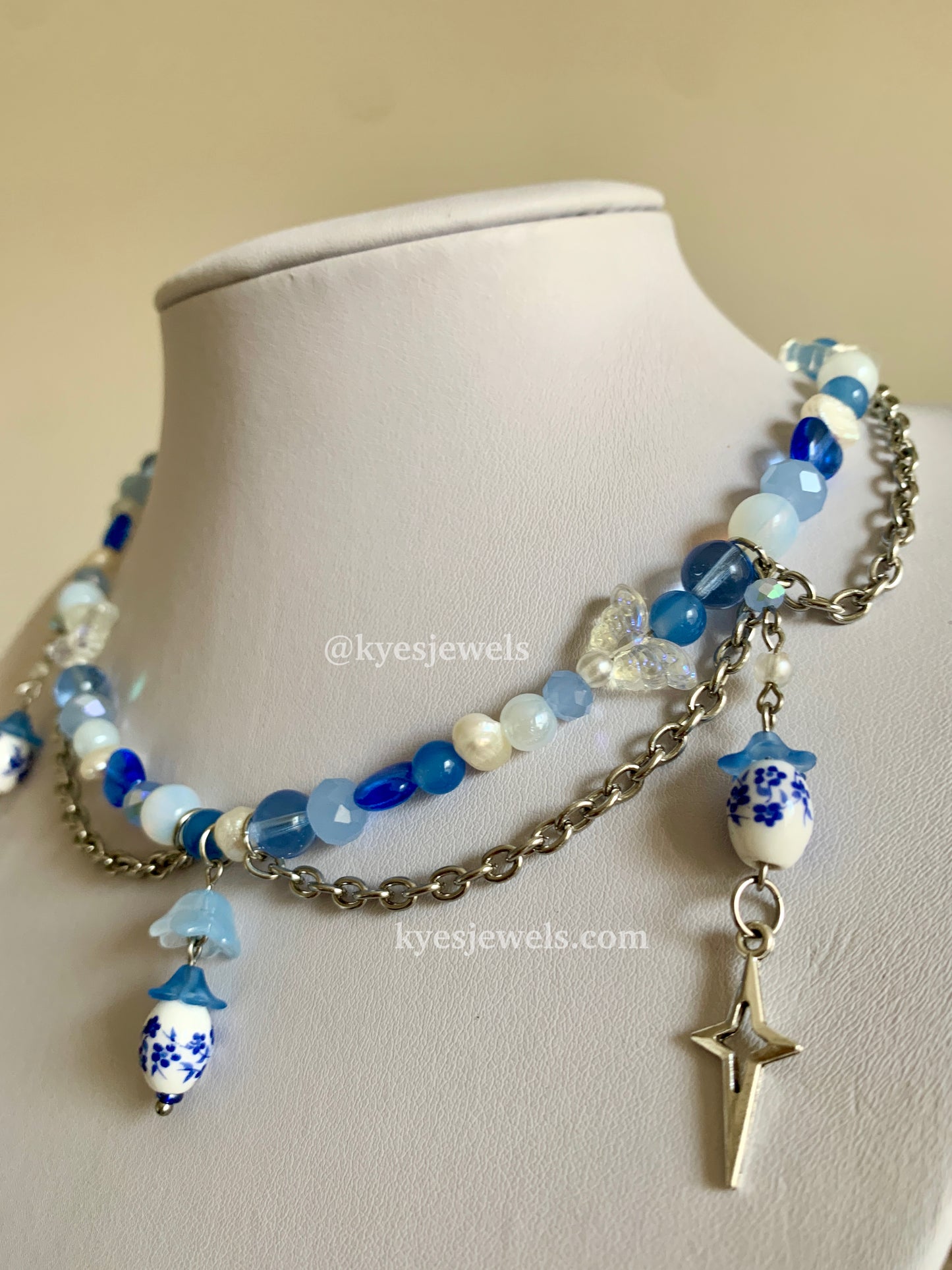 Blue Spring Necklace