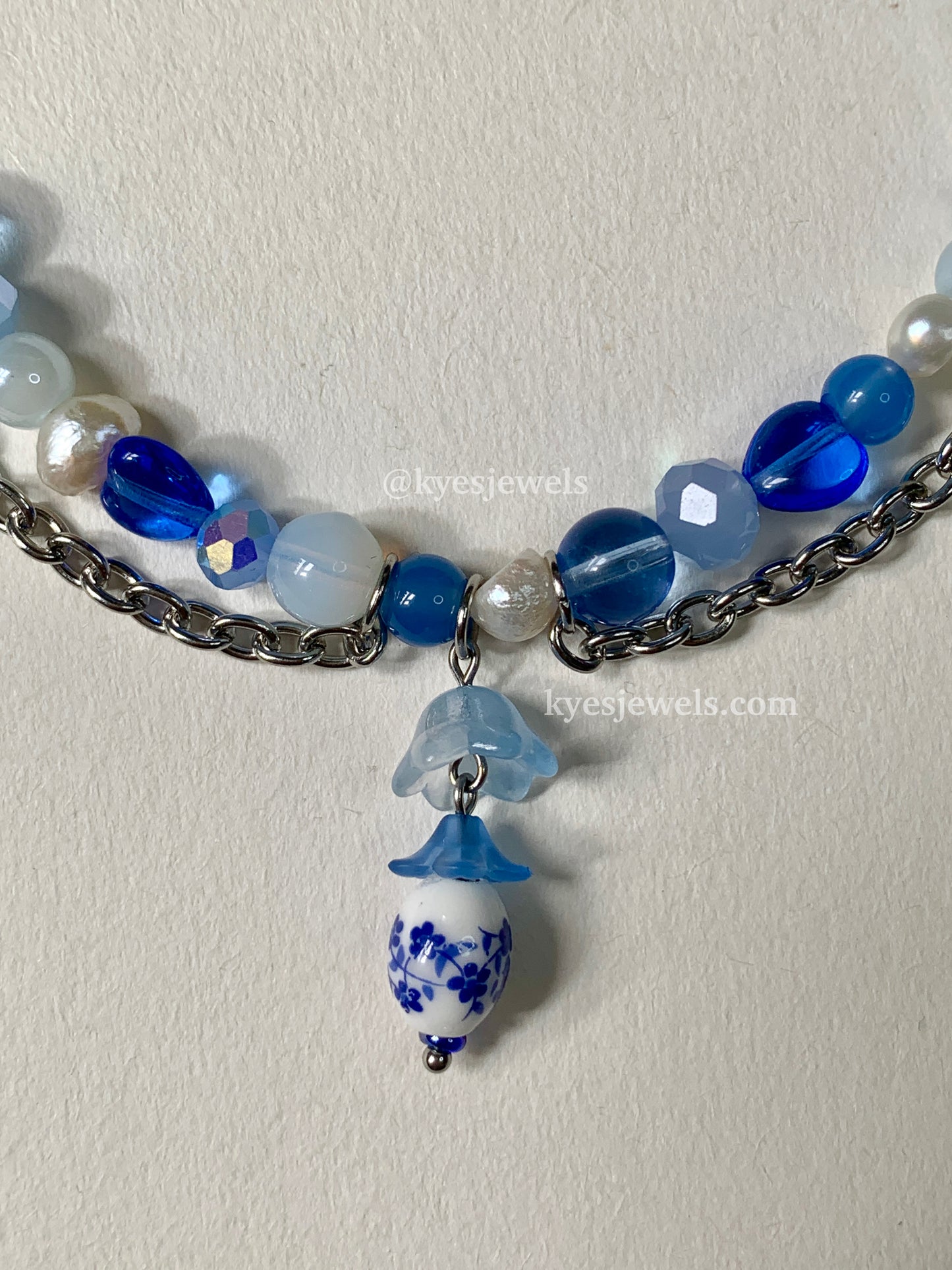 Blue Spring Necklace