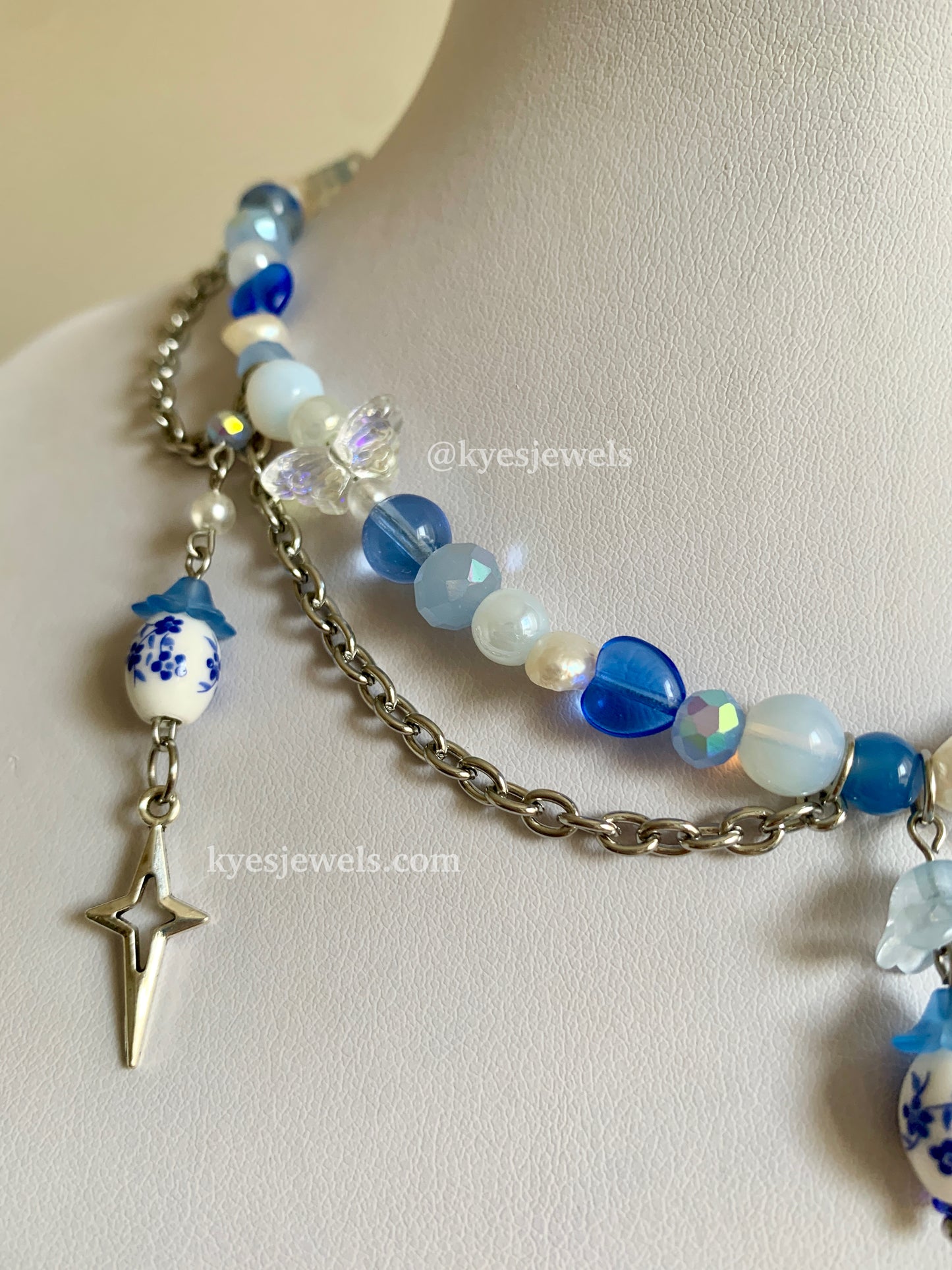 Blue Spring Necklace