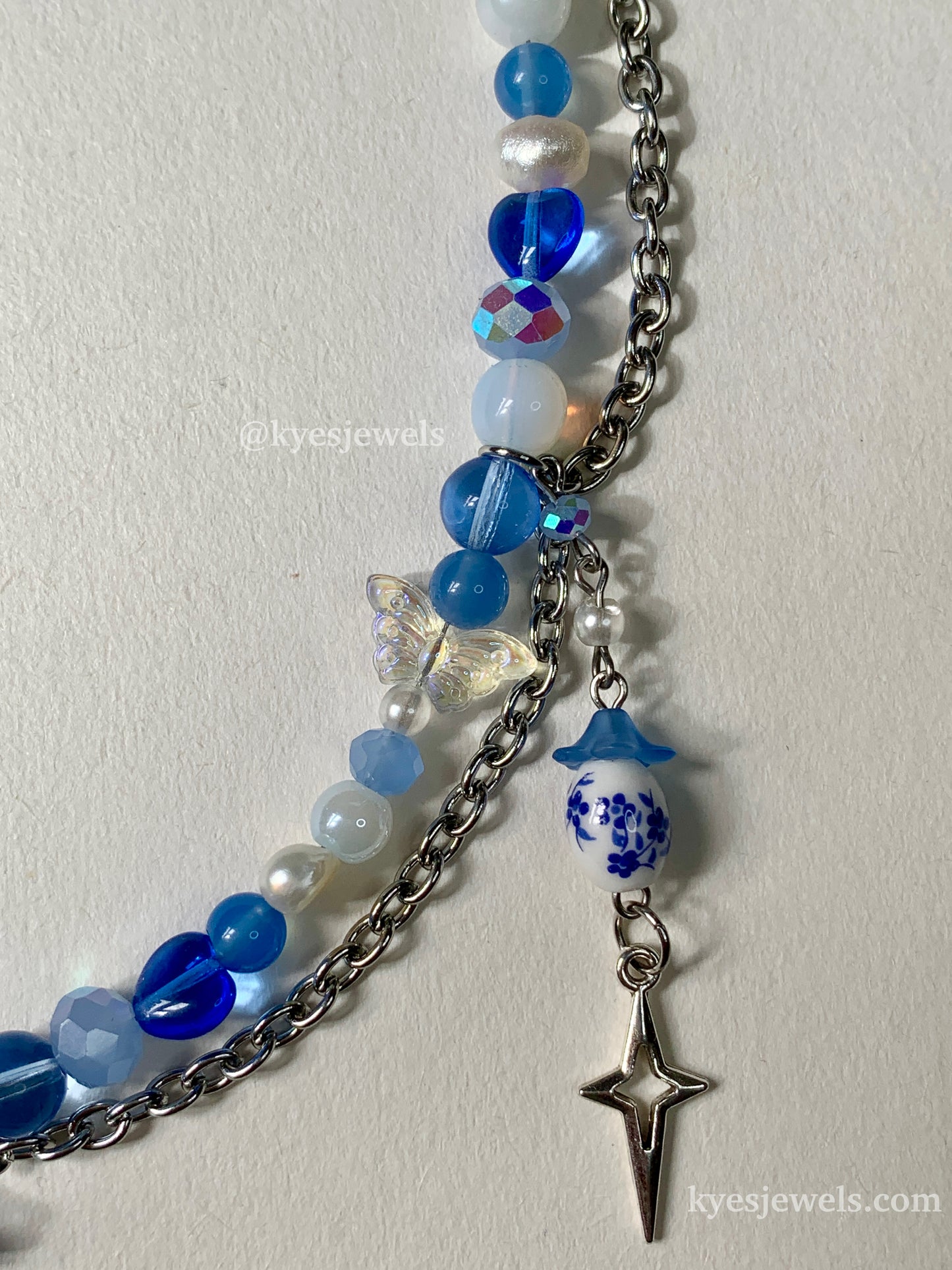 Blue Spring Necklace