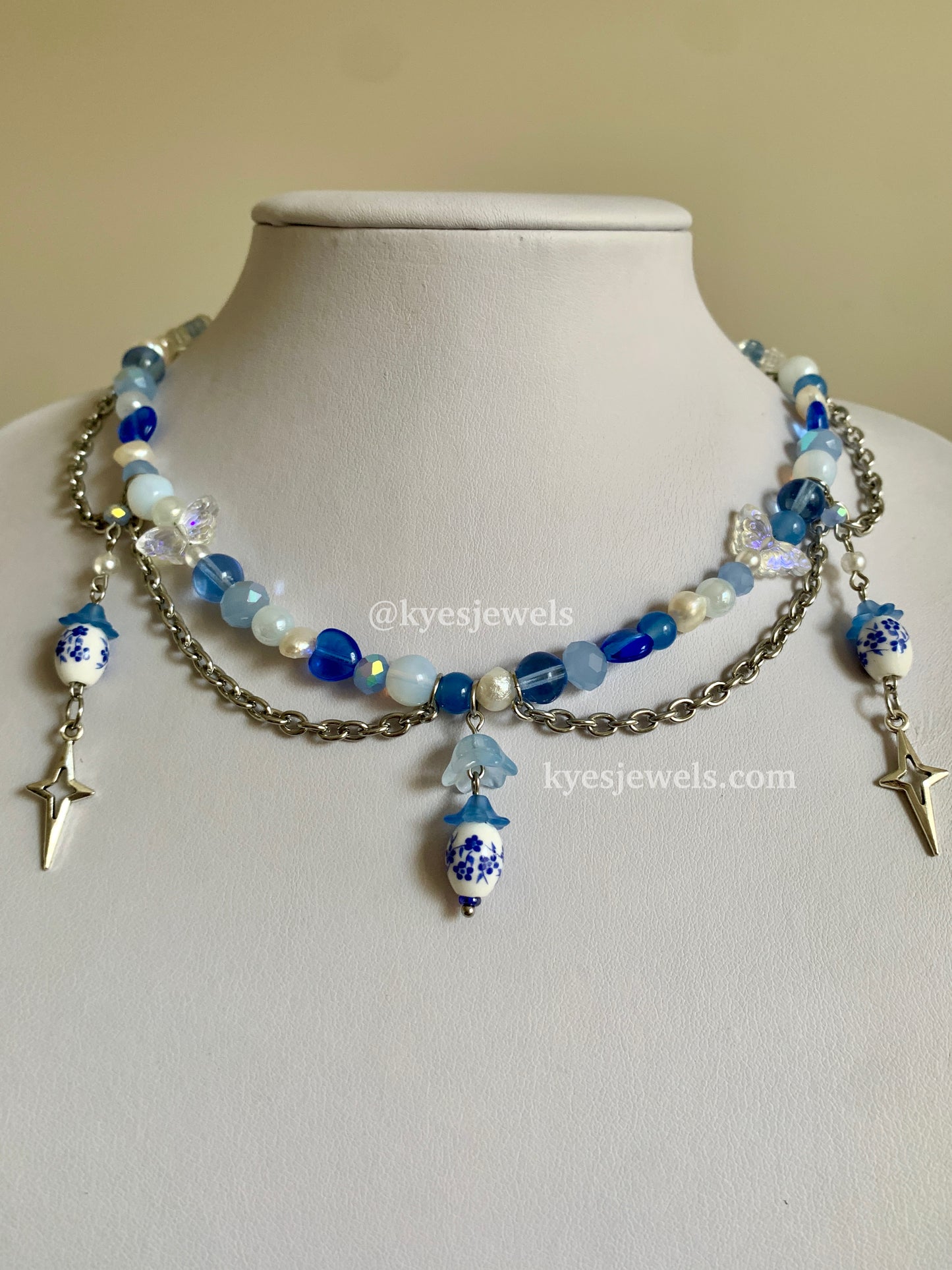 Blue Spring Necklace