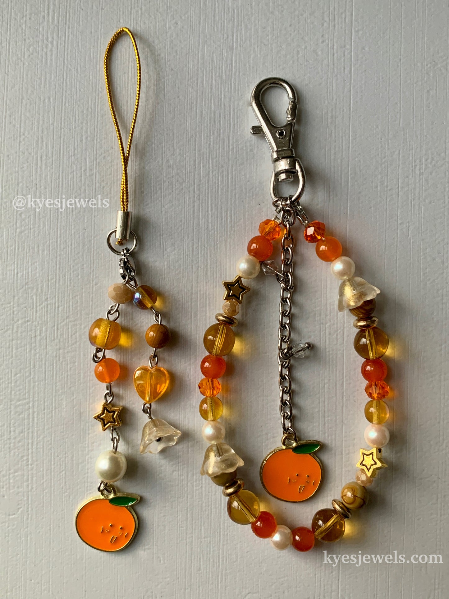 Watermelon & Orange - Phone charm / Keychain