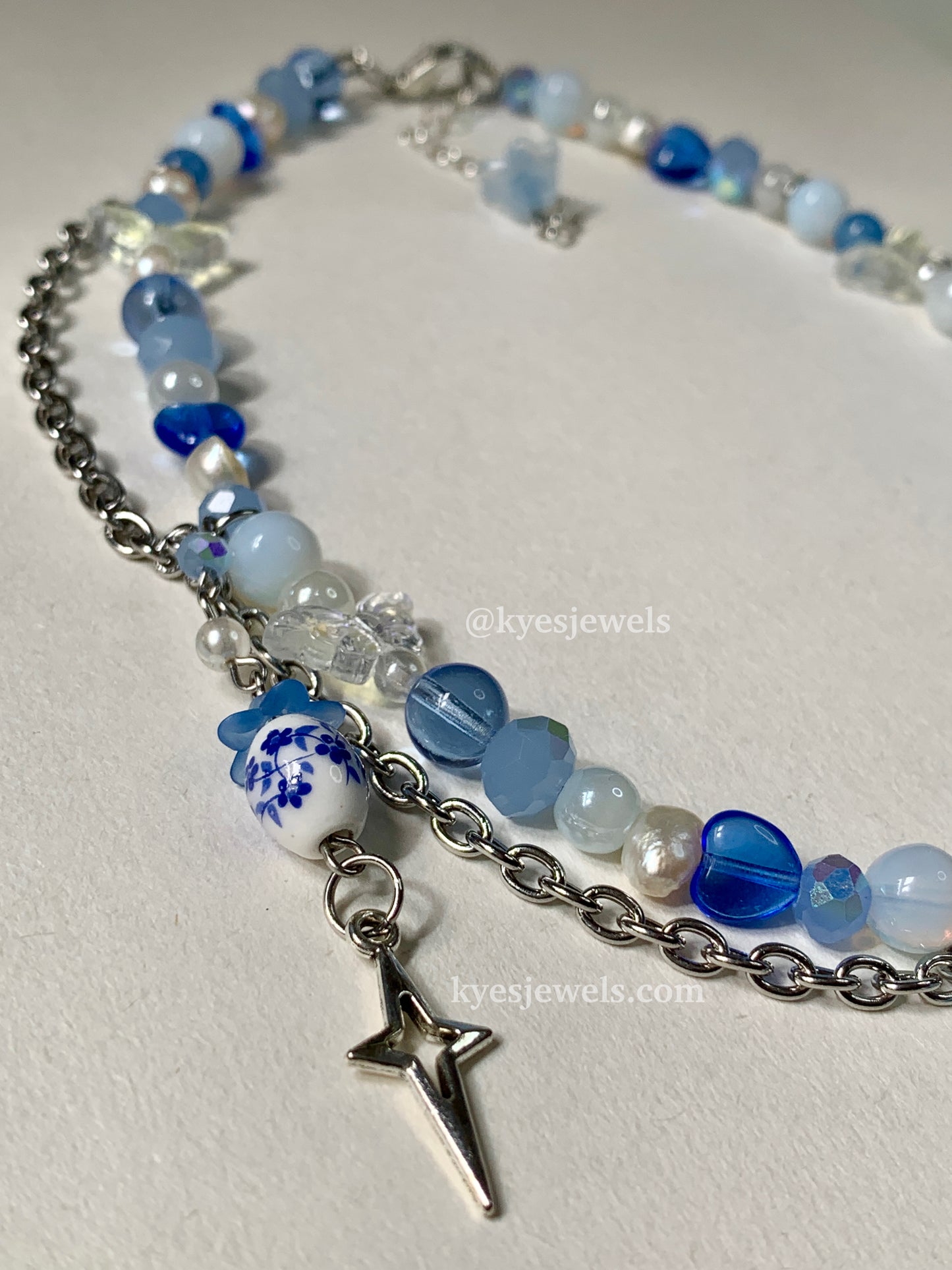 Blue Spring Necklace