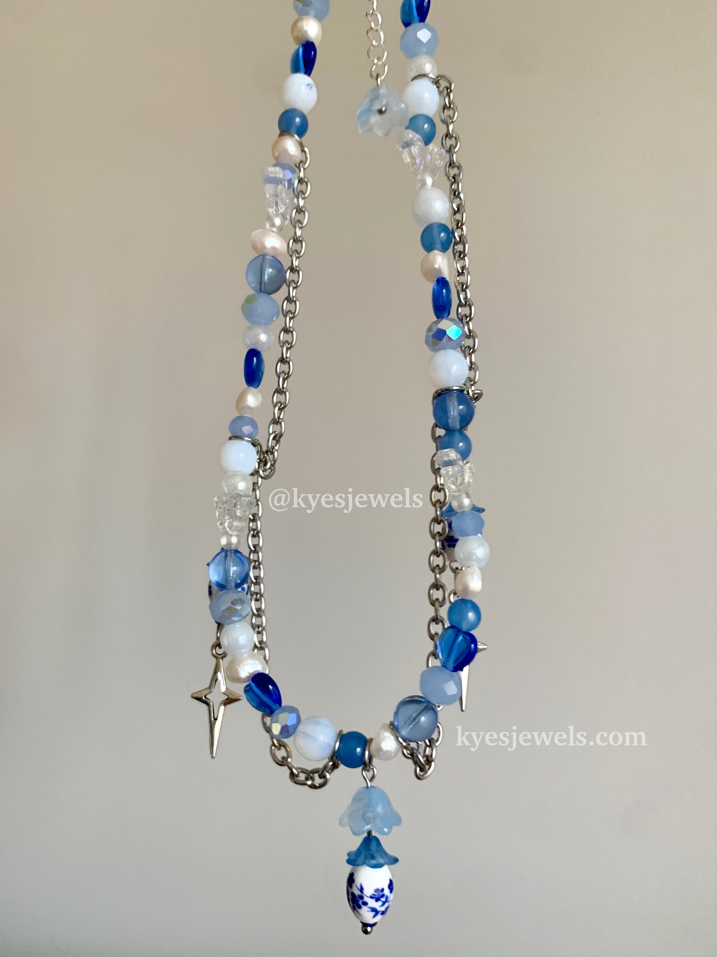 Blue Spring Necklace