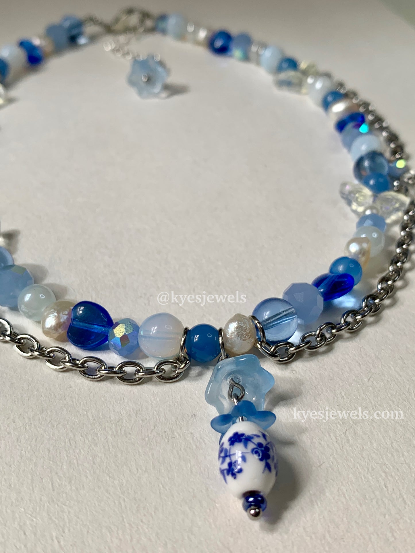 Blue Spring Necklace