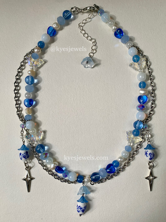 Blue Spring Necklace