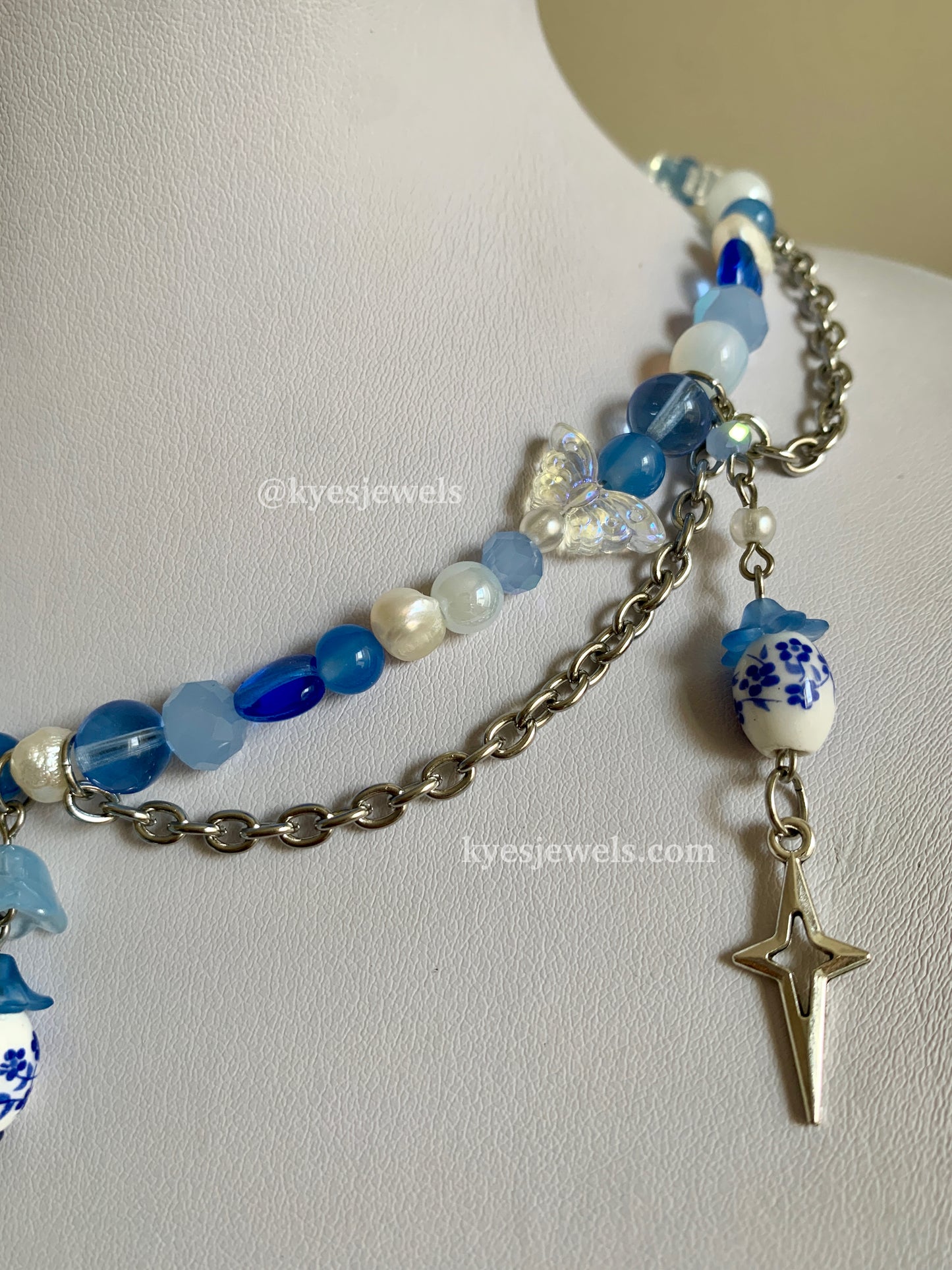 Blue Spring Necklace