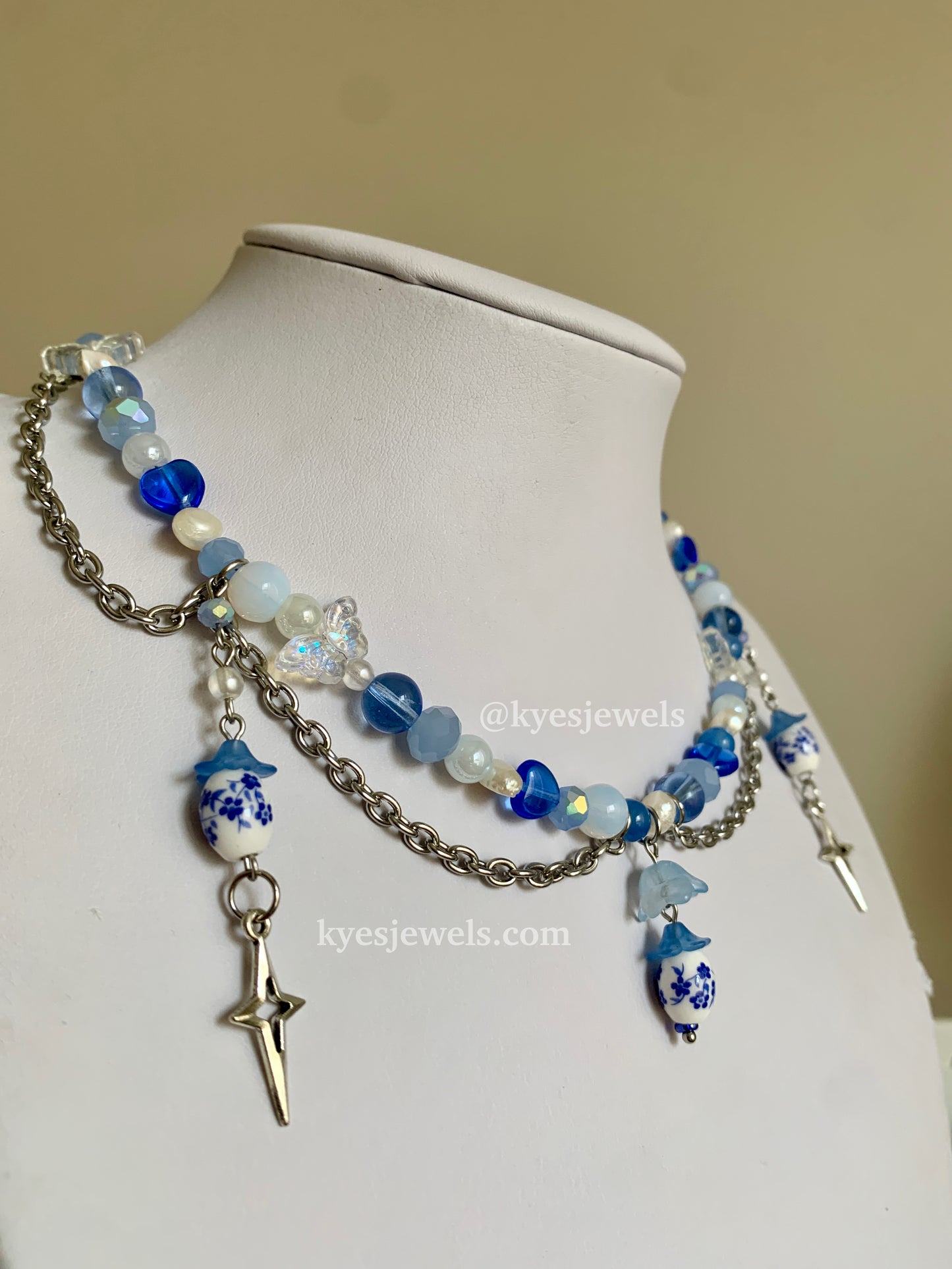 Blue Spring Necklace