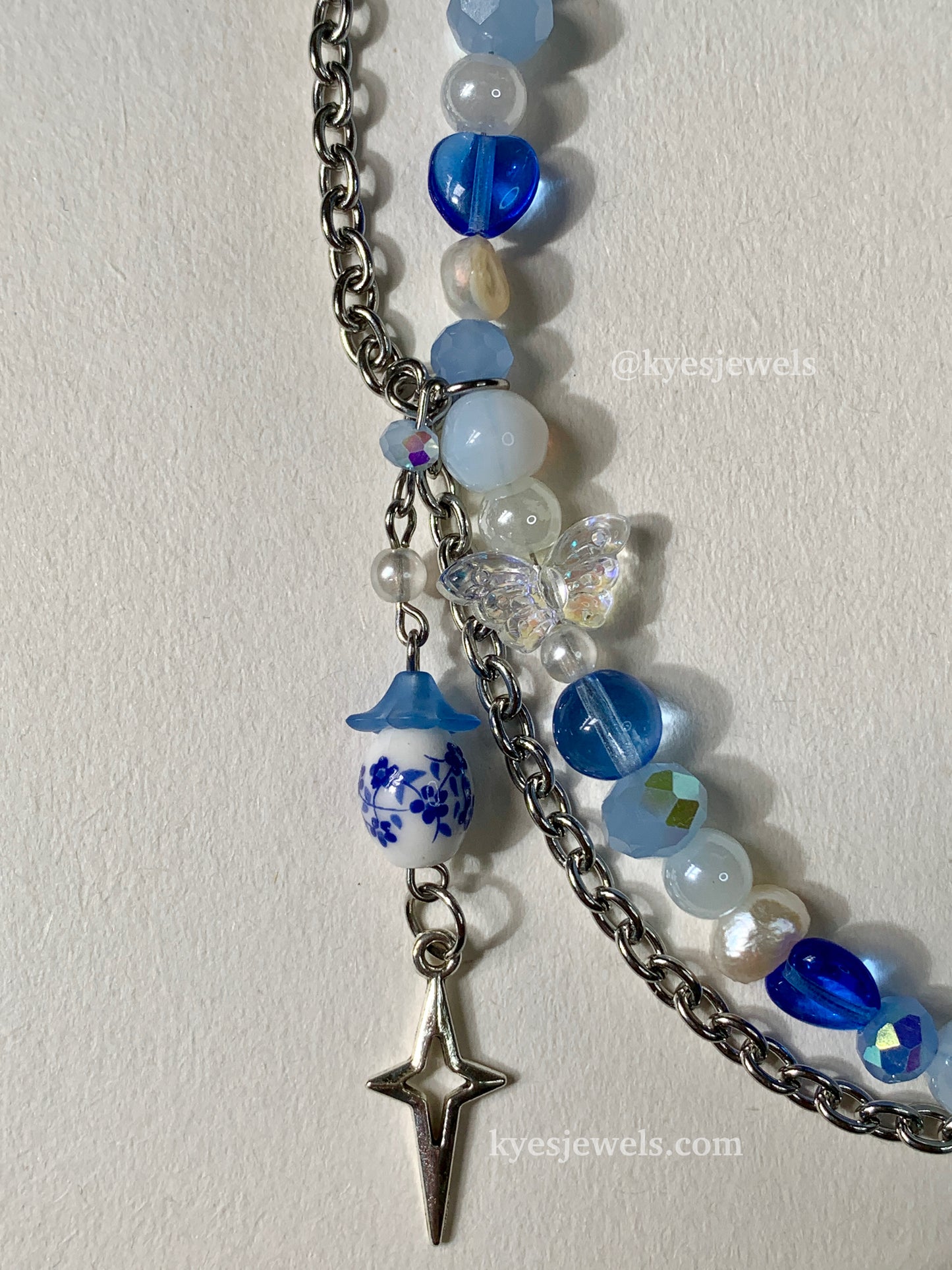 Blue Spring Necklace