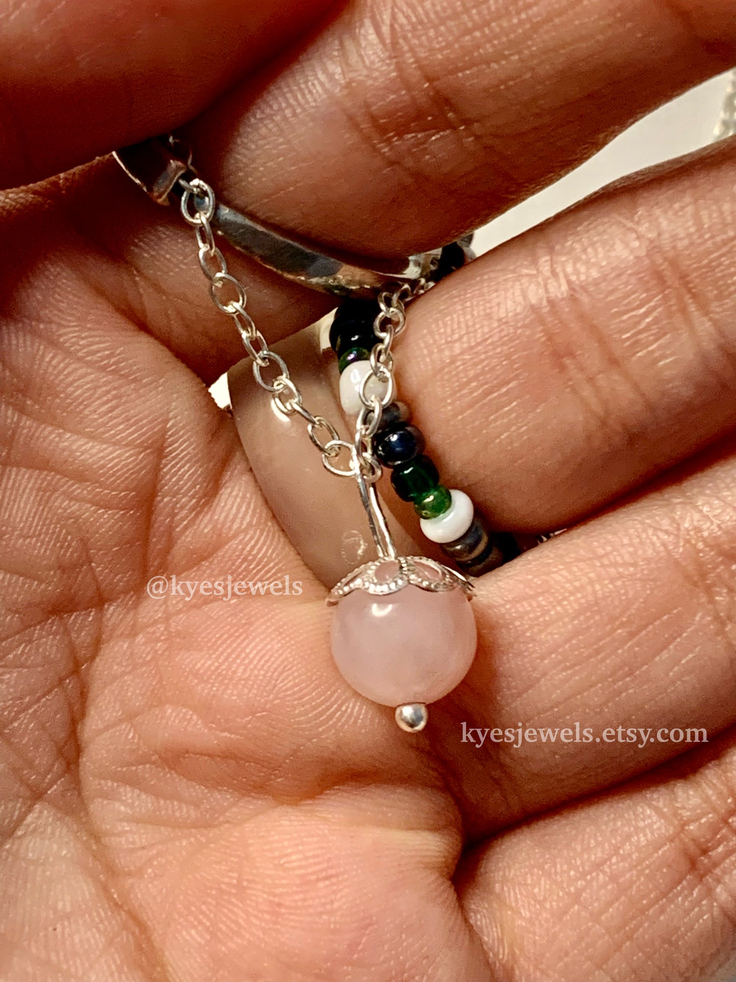 Rose Quartz Pendant Necklace