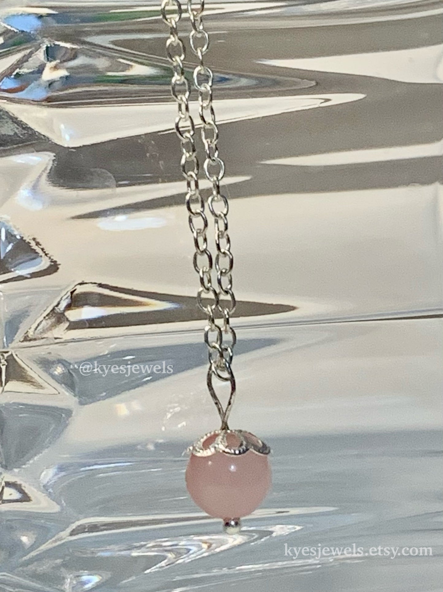 Rose Quartz Pendant Necklace