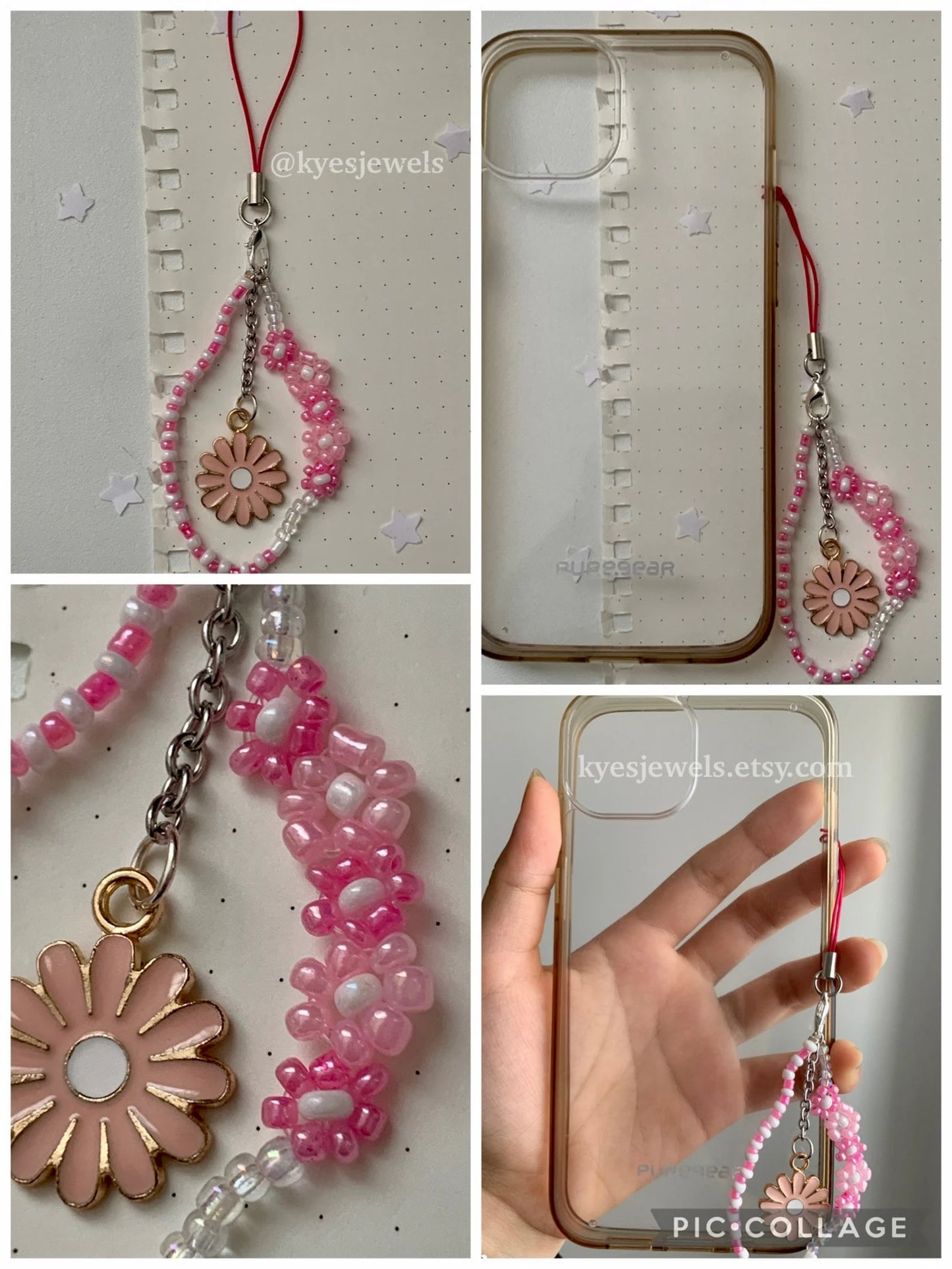 Flower Phone Charm